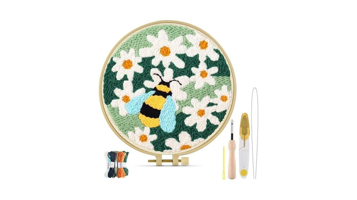 Tindtop Punch Needle Kits, Diy Punch Embroidery Kits For Adults