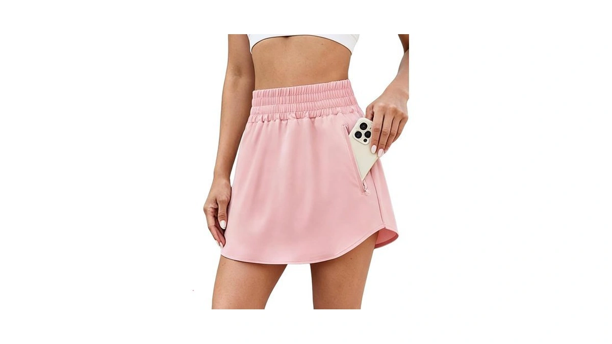 Halife Tennis Skirts For Women With Shorts Zipper Pocket Lightweight