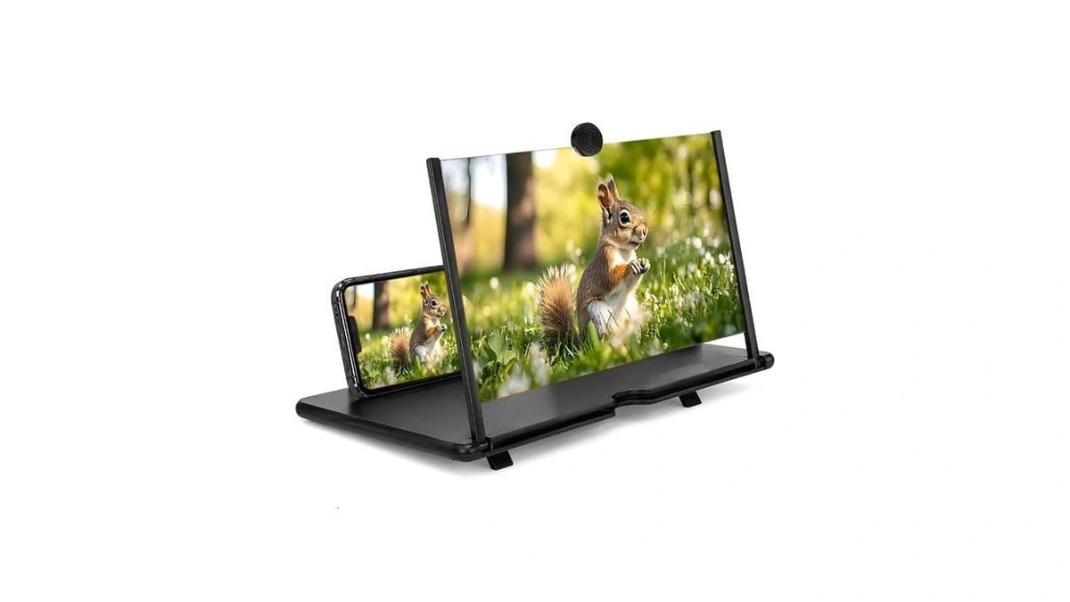 Liedrg Phone Screen Magnifier, 12 Inch, 3d Hd Foldable Screen