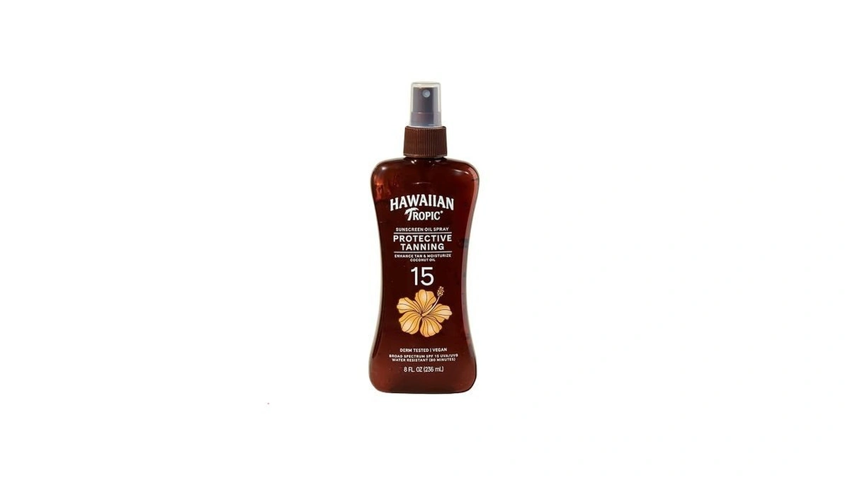 Hawaiian Tropic Sunscreen Protective Tanning Dry Oil Broad Spectrum Sun