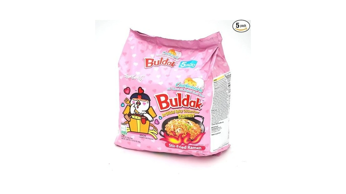 Samyang Carbonara Flavor Buldak Ramen Pack Of 5