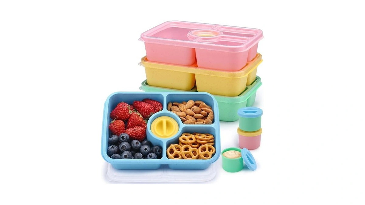 Gadgblizza Bento Snack Box Containers, Meal Prep Container Reusable For