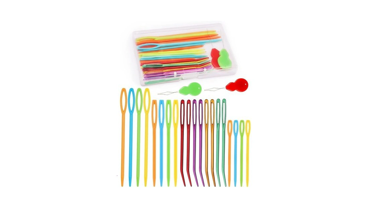 Bupete 25 Pcs Yarn Needles Set, Metal Tapestry Needle, Crochet