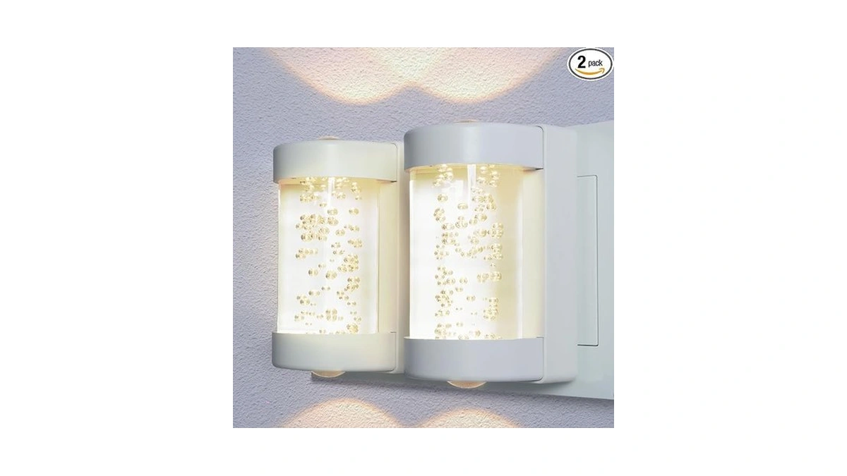 2 Pack Plug In Night Light, 200 Lumens Nightlight With