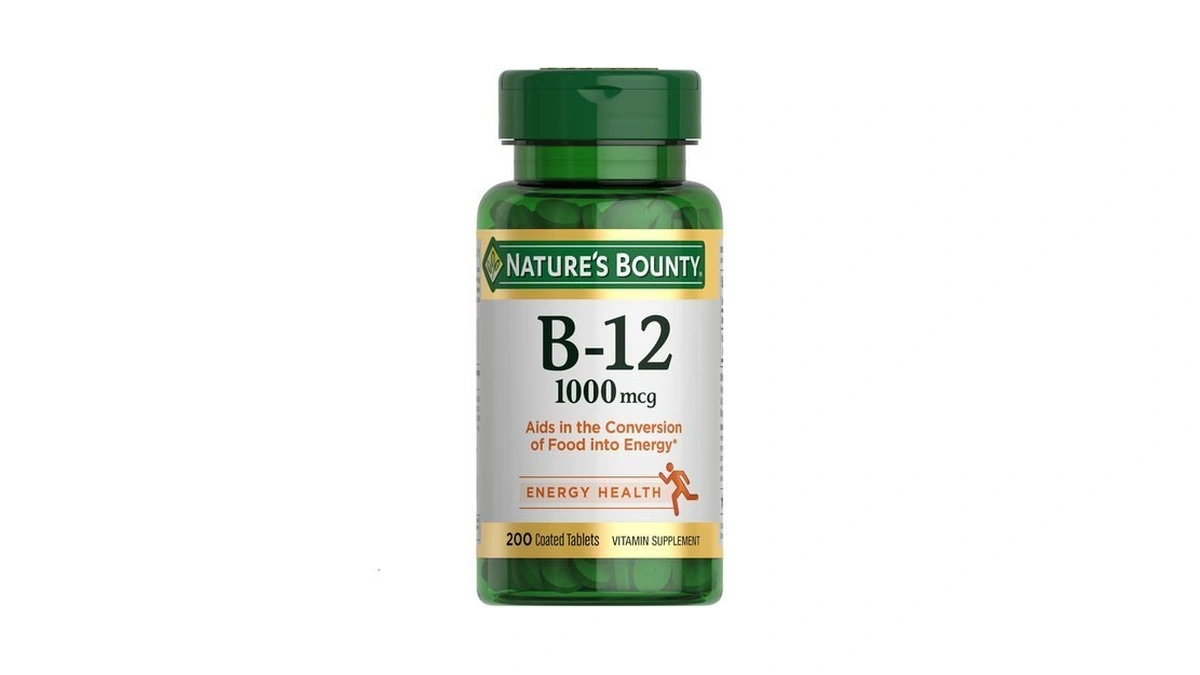 Nature's Bounty Vitamin B12 1000 Mcg Supplements, Supports Energy Metabolism,