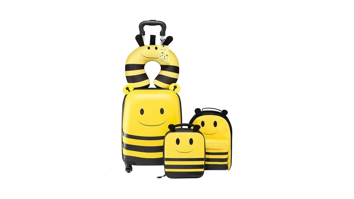 Vevor Kids Luggage Set, 5 Piece, 18 Inch Hardside Rolling