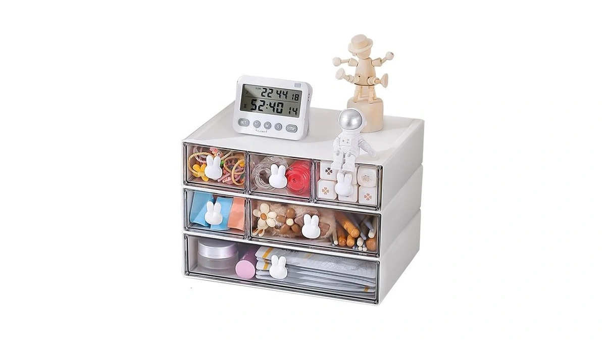 Amazon : Plastic Desk Organizer With Drawers,desk