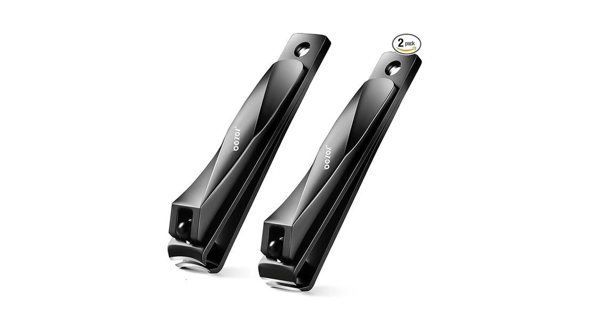Bezox Toe Nail Clippers For Men - Straight Blade Toenail