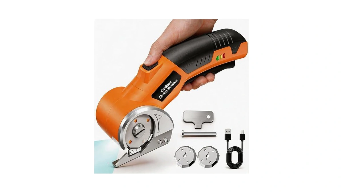 Electric Scissors, Cardboard Cutter, With Led Light, High-efficiency Brushless Motor,