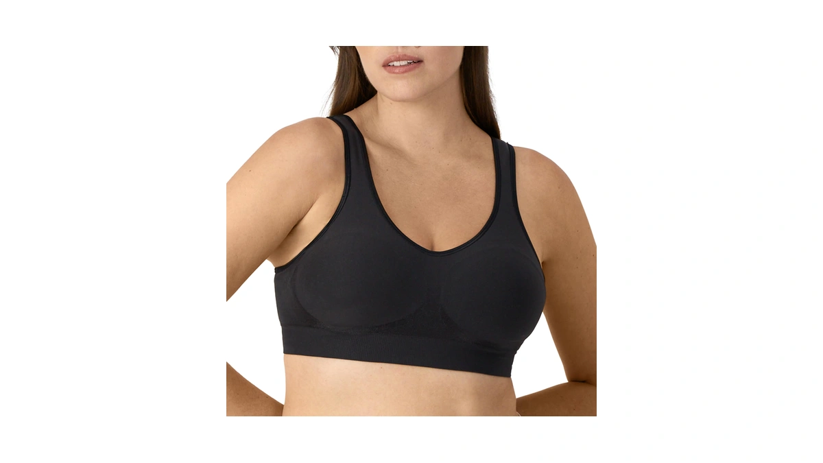 Bali Women's Comfort Revolution Shaping Wirefree Bra, Black, Small