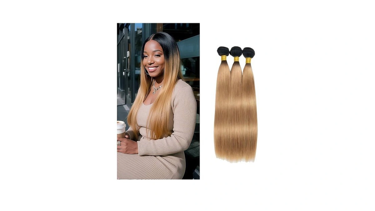 Kodrhar 1b27 Ombre Honey Blonde Bundles Human Hair 22 24