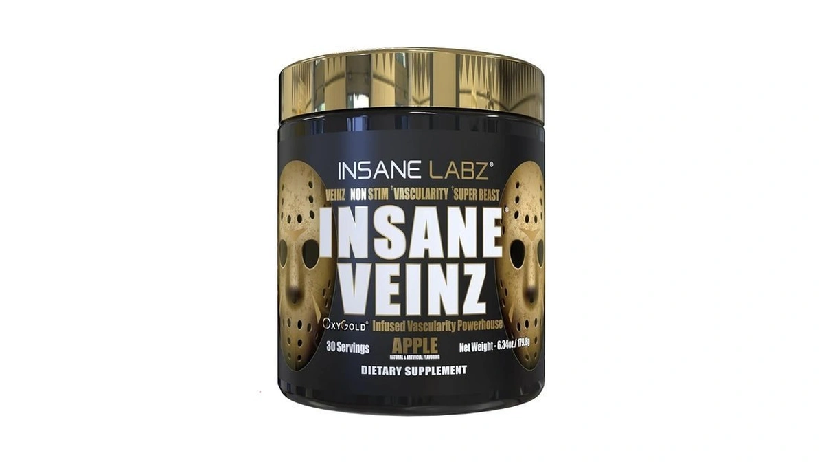 Insane Labz Insane Veinz Gold, Nitric Oxide Non Stimulant Pre