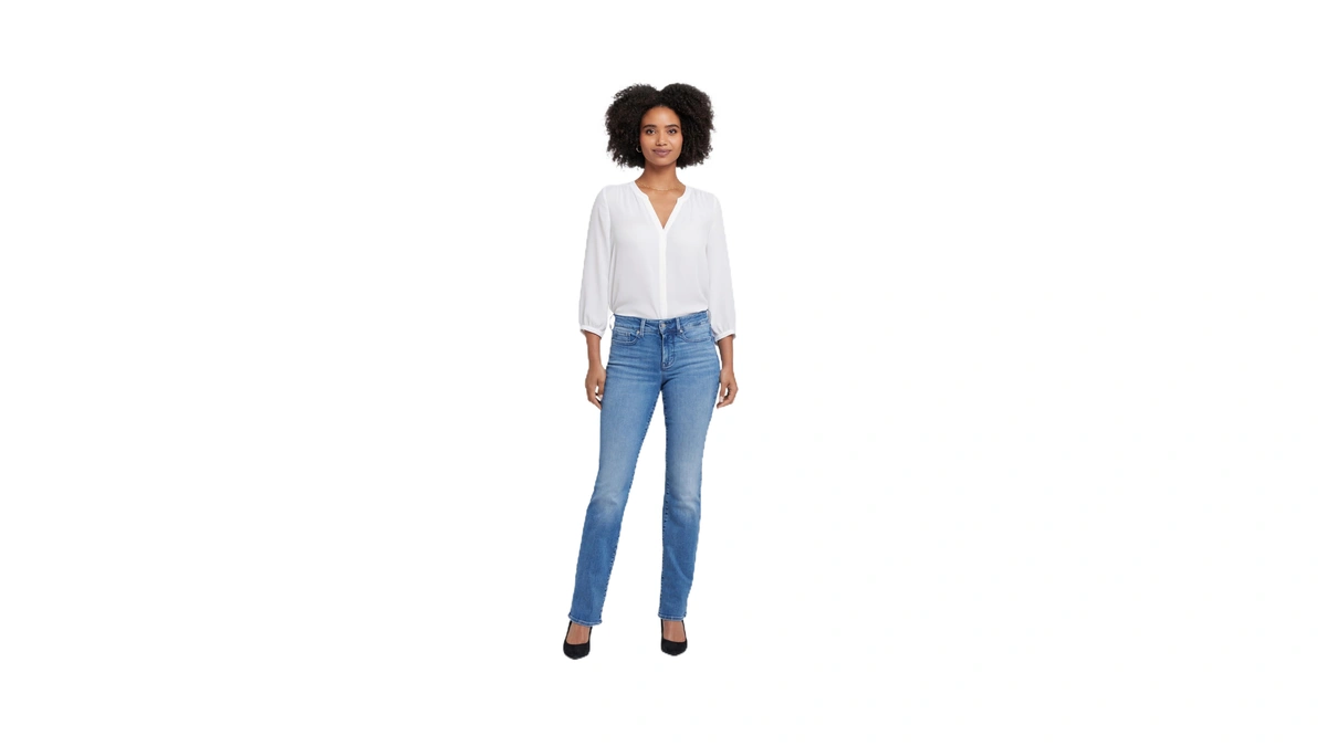 Nydj Women's Marilyn Straight Jeans, Stunning, 12