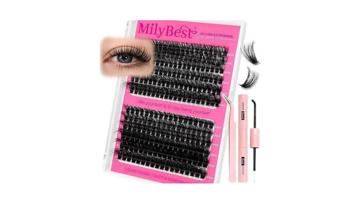Milybest Lash Clusters Kit 60d 80d Fluff Cluster Eyelash Extensions