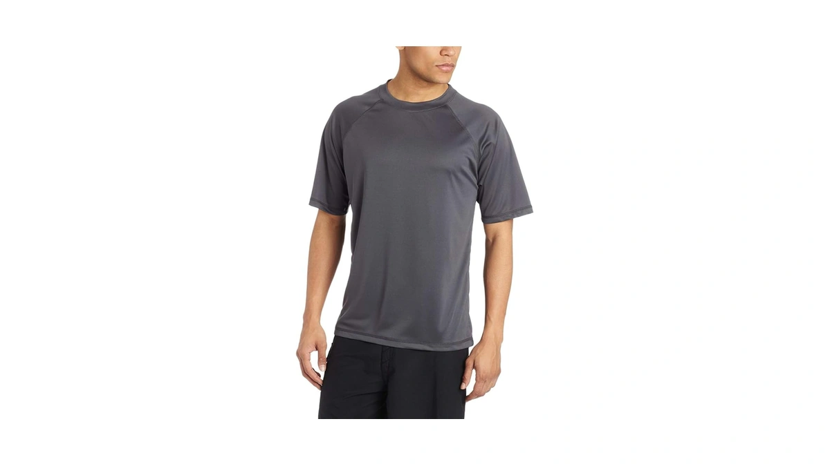 Kanu Surf Men’s Swim Shirt With Short Sleeves – Upf