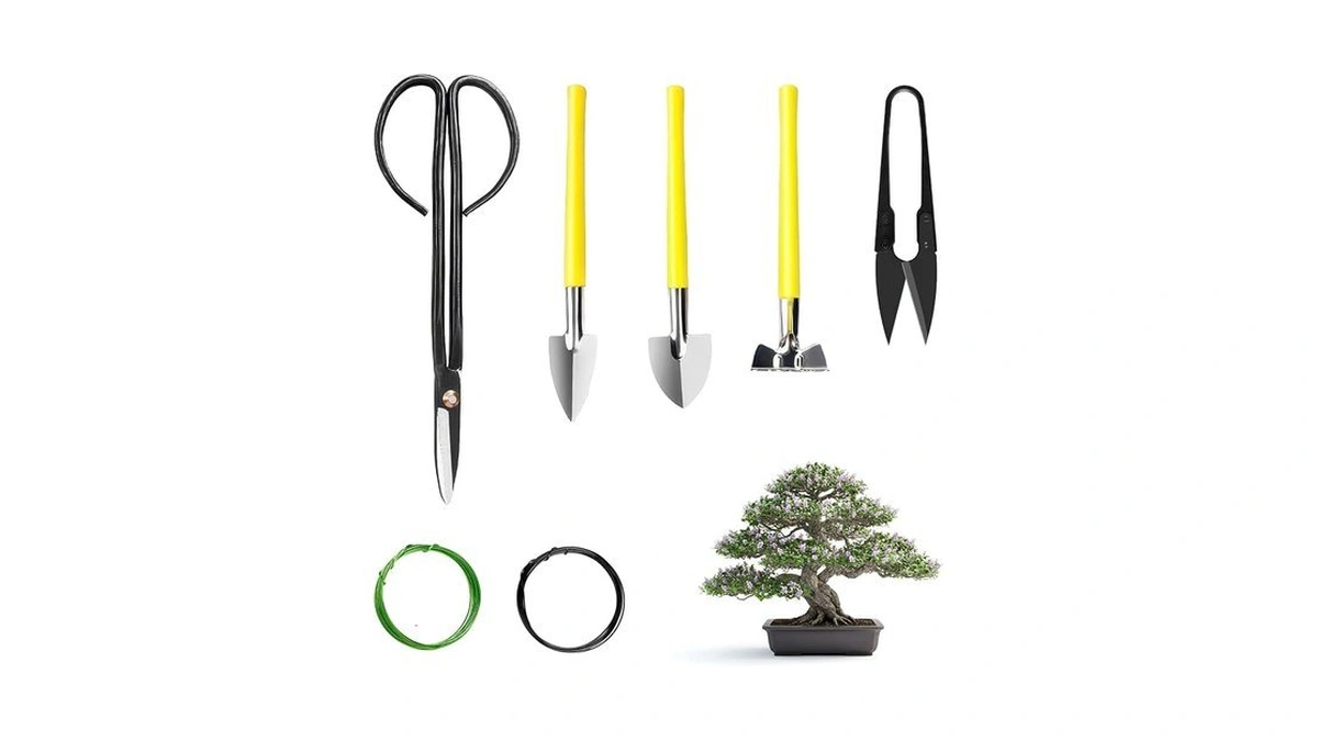 Bonsai Tools Set 7pcs, Mosfiata Bonsai Tree Tools Kit Succulent