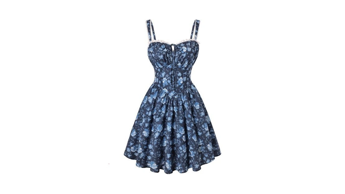 Scarlet Darkness Floral Corset Dress Sundresses For Women 2026 Summer