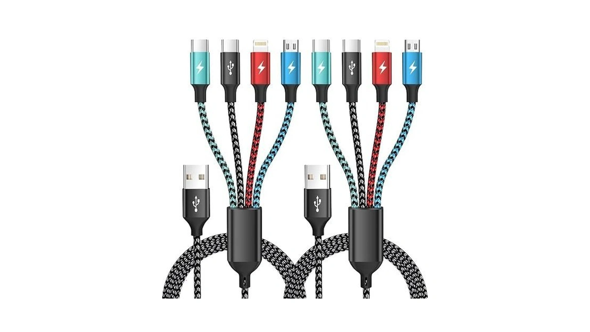 Travel Essentials 4 In 1 Multi Charging Cable, Usb A