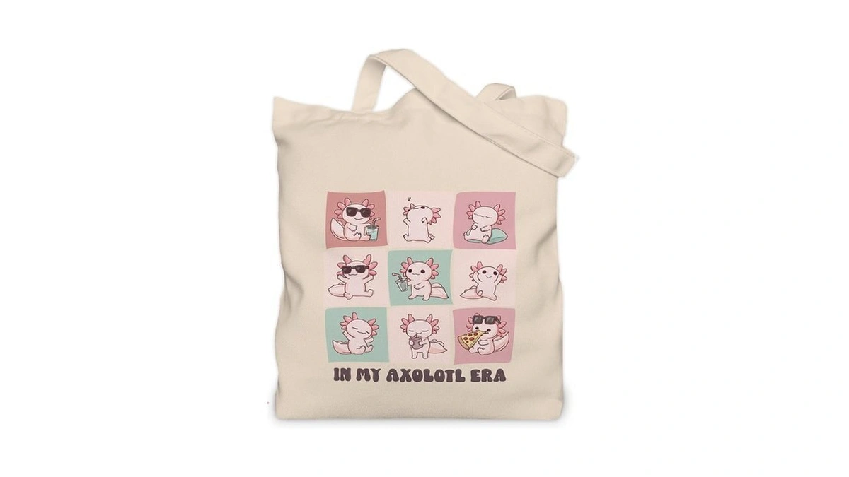 Axolotl Gifts For Women Tote Bag, Cute Axolotls Handbag With