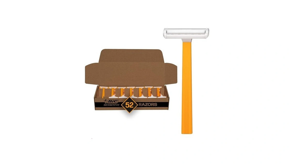 Bic Sensitive Men’s Disposable 1-blade Razors, Smooth Shave For Dorm