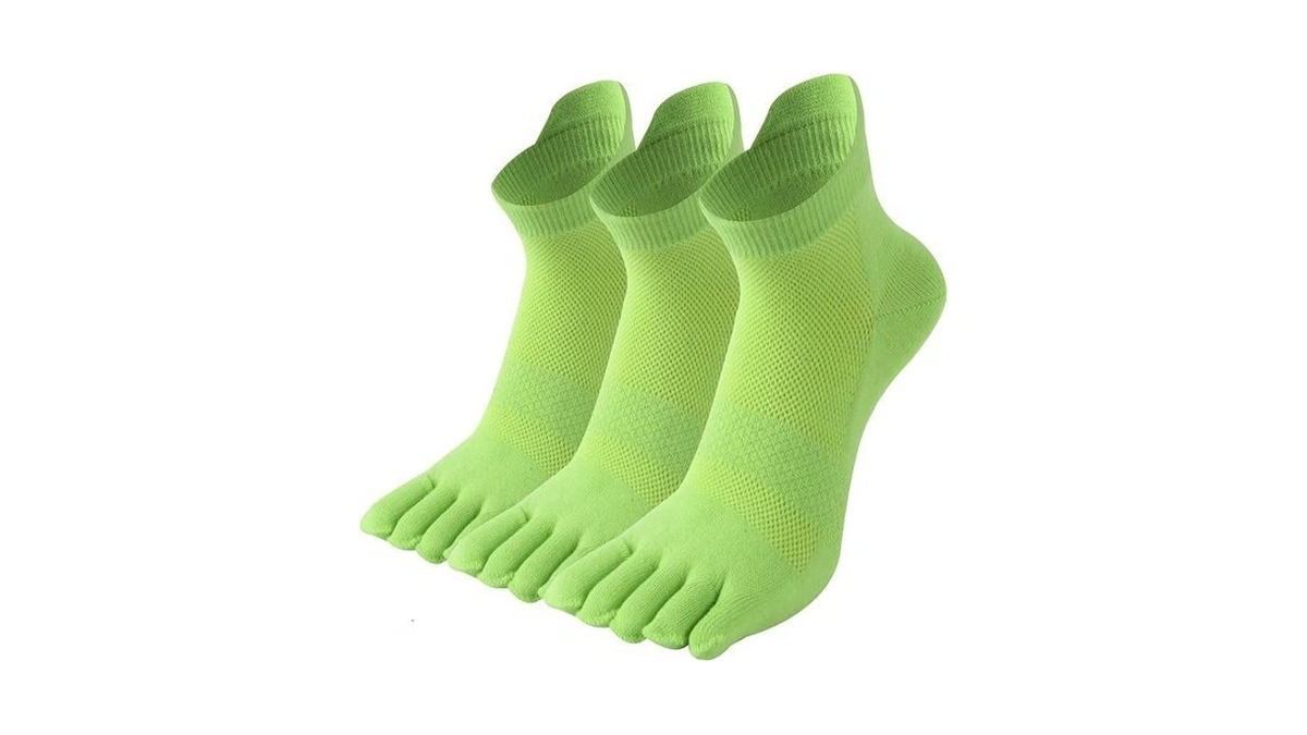 Spst 3 Pairs Coolmax Toe Socks For Men Women Running,