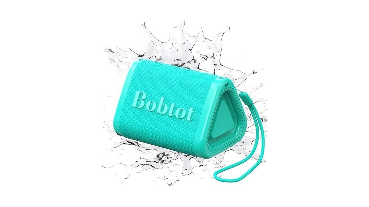 Bobtot Portable Bluetooth Speaker Wireless, Ipx7 Small Shower Speaker Waterproof,
