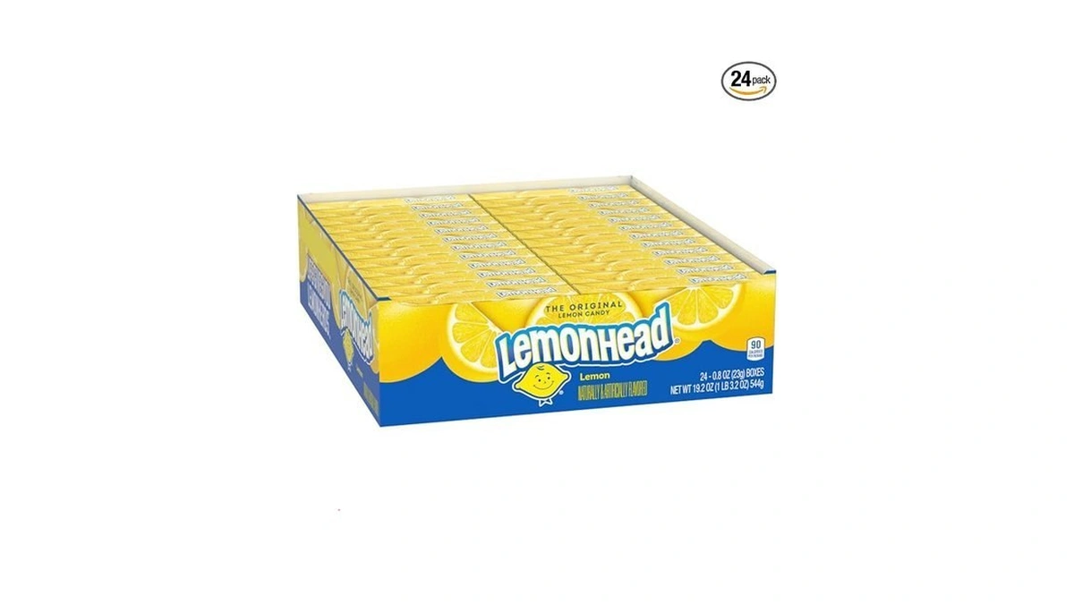 Lemonhead Hard Lemon Candy, 0.8 Ounce Boxes (pack Of 24)