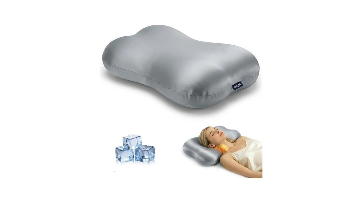 Comfypil Cervical Pillow For Neck Pain Relief, Ergonomic Contour Memory