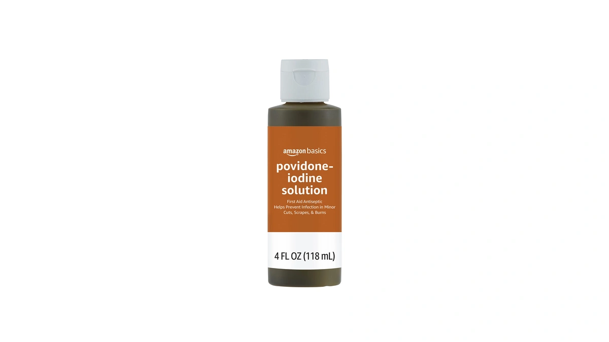 Amazon Basics First Aid Antiseptic, 10% Povidone Iodine Solution, Unflavored,
