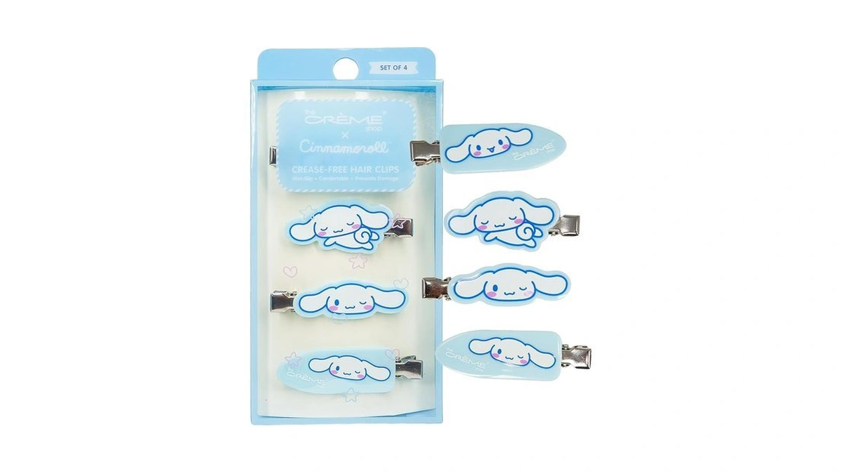 The Crème Shop X Cinnamoroll Cute 4-piece Creaseless Hair Clips