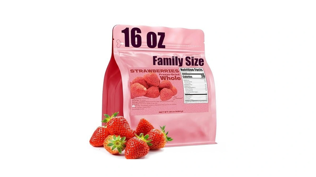 16 Oz Freeze Dried Whole Strawberries (pack Of 1) |