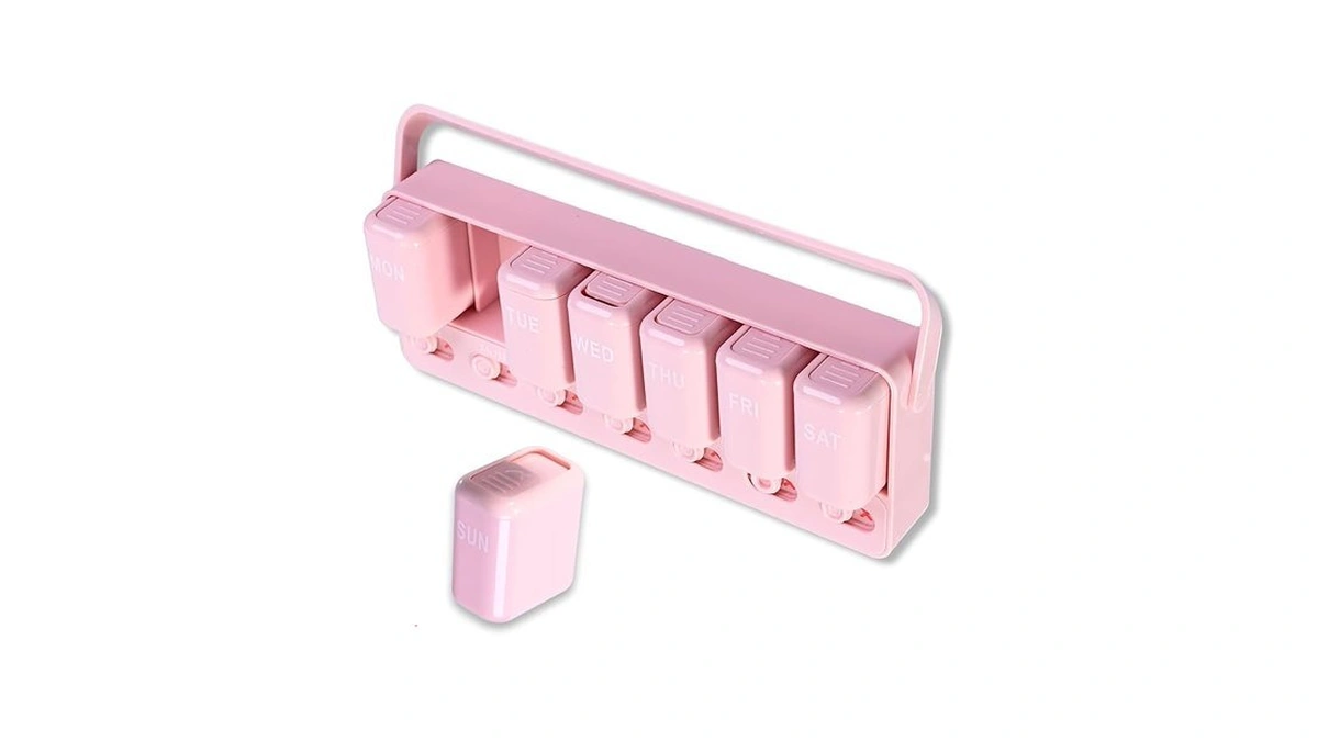 Weekly Pill Organizer With Taken/untaken Tracker, 7 Day Daily Pill