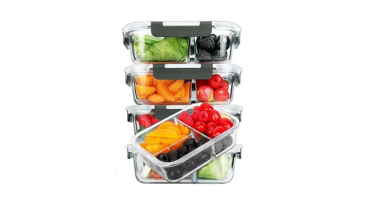 M Mcirco [5-pack, 36 Oz] Glass Meal Prep Containers 3