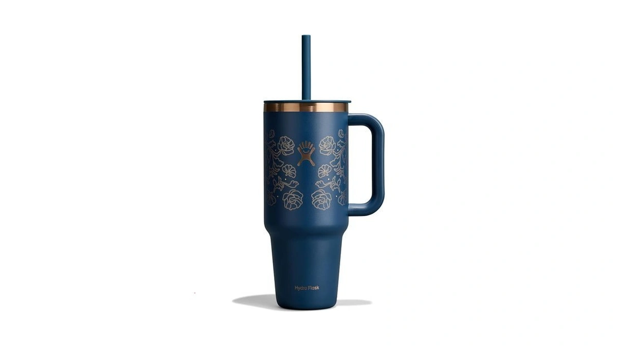 Hydro Flask 40 Oz Travel Tumbler With Handle, Lid And