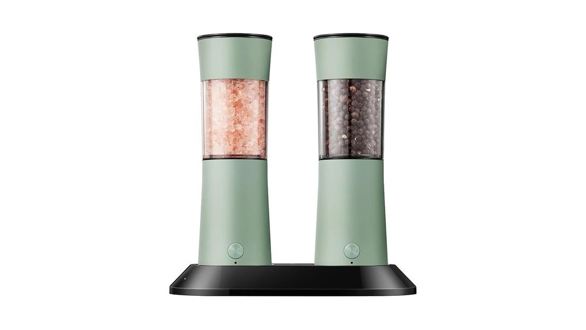 Electric Salt And Pepper Grinder Setβusb-c Rechargeable Charging Base Pepper