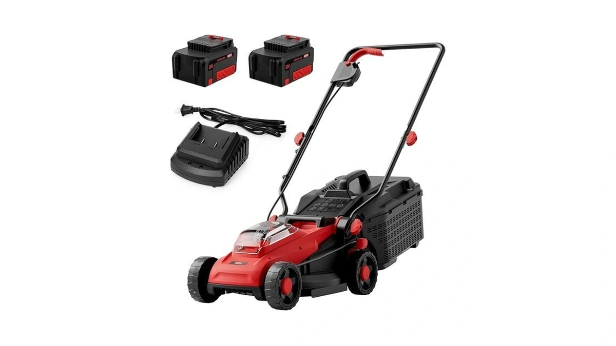 Mzk 20v 13" Electric Lawn Mower, Brushless Cordless Lawn Mower