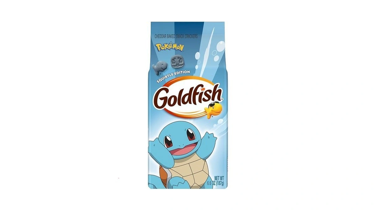 Goldfish Pokémon Squirtle Cheddar Cheese Baked Snack Crackers, 6.6 Oz