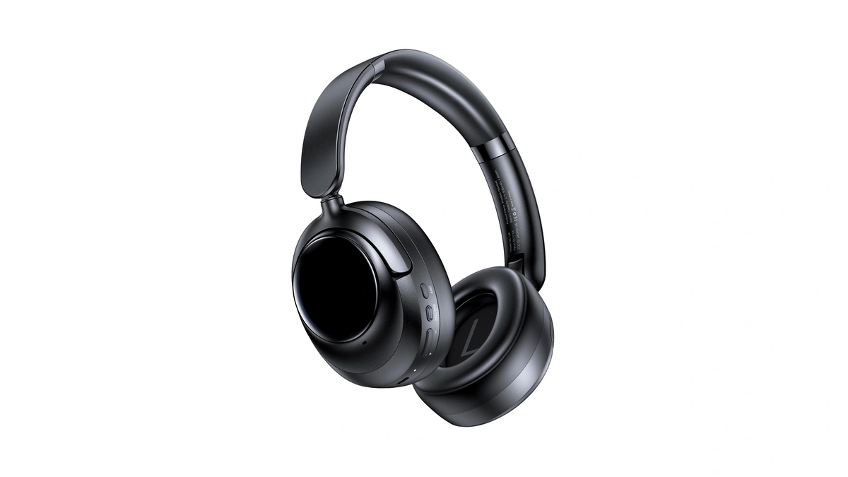 Hybrid Active Noise Cancelling Headphones, Bluetooth 6.0 Wireless Headphones Over