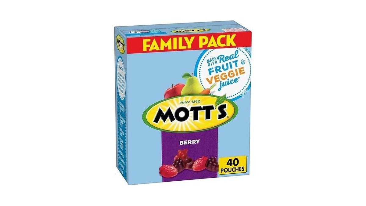 Mott's Fruit Flavored Snacks, Berry, Gluten Free Snack, Family Pack,