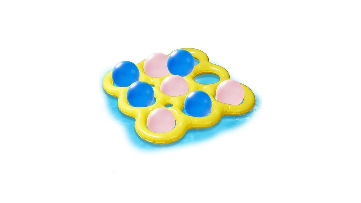 Jomby Pool Toys, 2-in-1 Giant Inflatable Tic Tac Toe Float