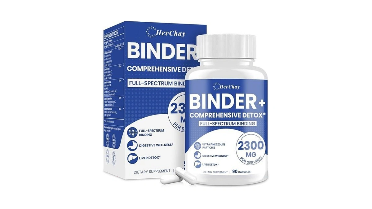 Hevchay 2300 Mg Detox Binder Supplement β 17-in-1 Detox Binder,