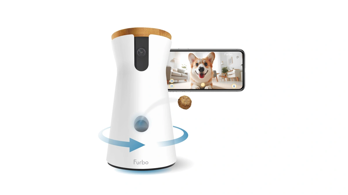 Furbo 360° Dog Camera: Basic See, Talk & Toss Features,