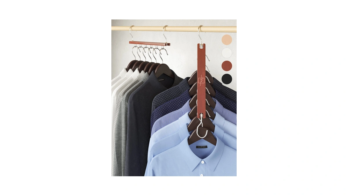 Moralve Space Saving Hangers For Closet – 4 Pack European