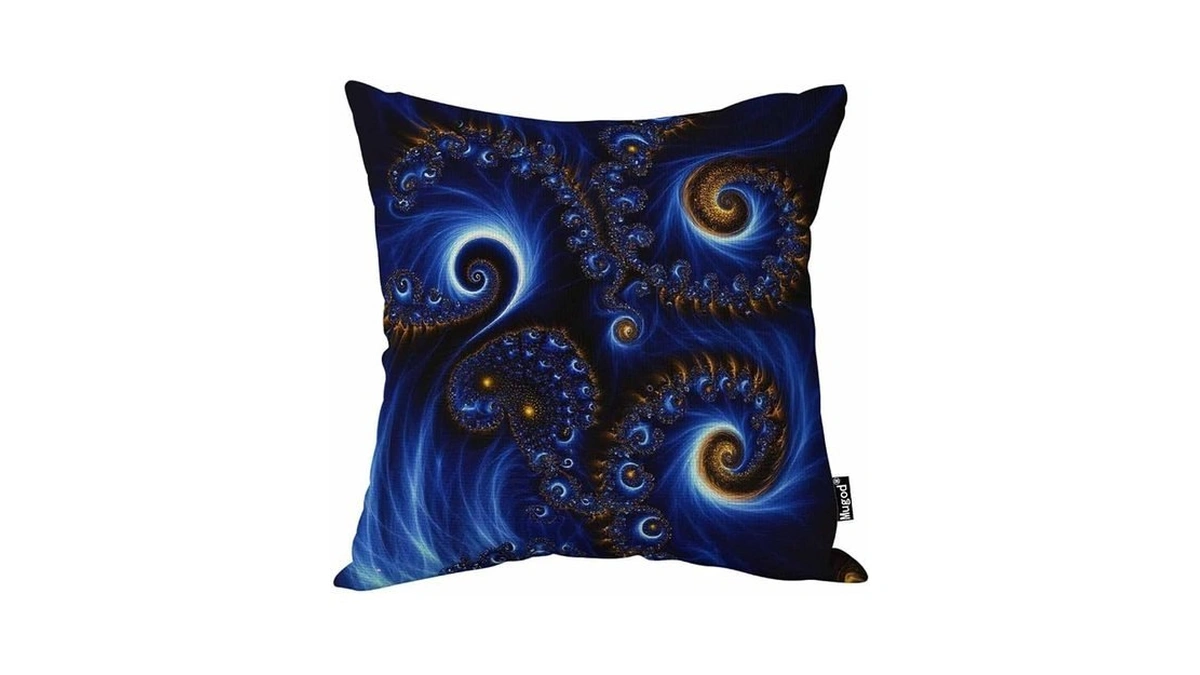 Mugod Magical Trippy Flower Throw Pillow Cover Case Abstract Pattern