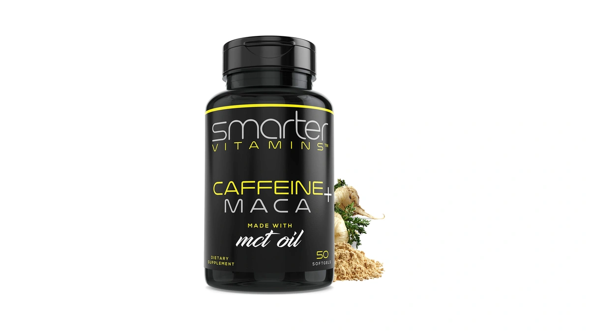 Smartervitamins Energy Pills, 200mg Caffeine & Coconut Mct Oil With