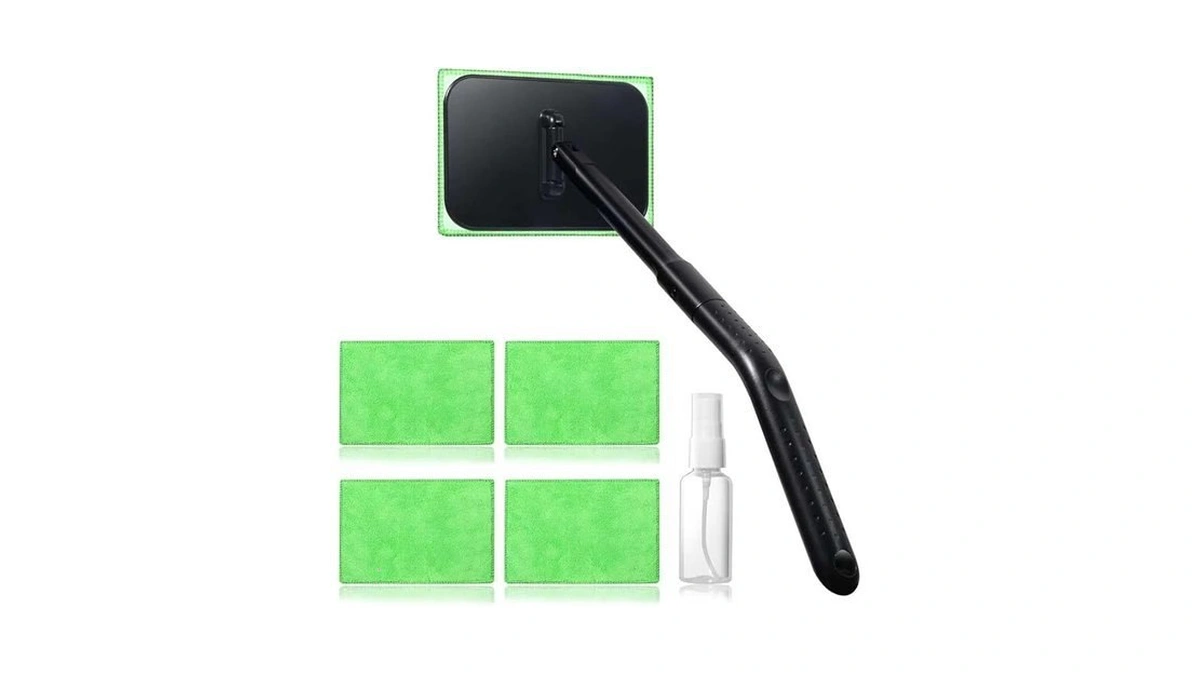 Windshield Cleaning Tool, Windshield Cleaning Wand Car Window Cleaner With