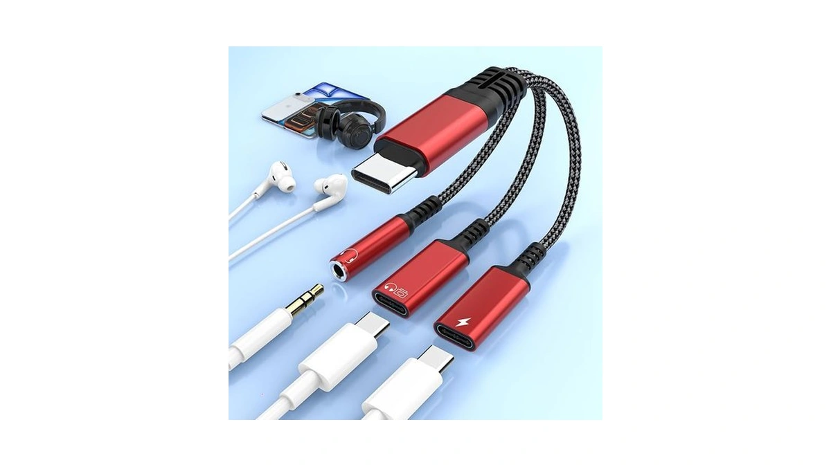 3-in-1 Usb C To 3.5mm Jack Headphone+usb C Headphone Jack+type-c
