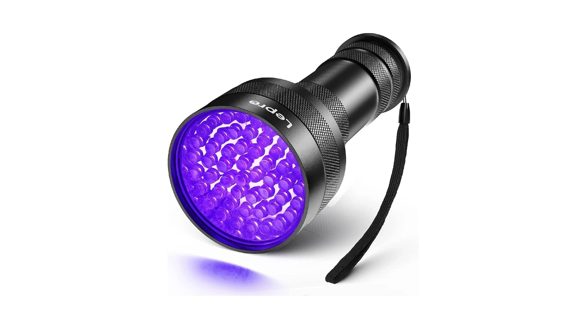 Lepro 51 Leds Uv Light Handheld Blacklight, Uv Flashlight Black
