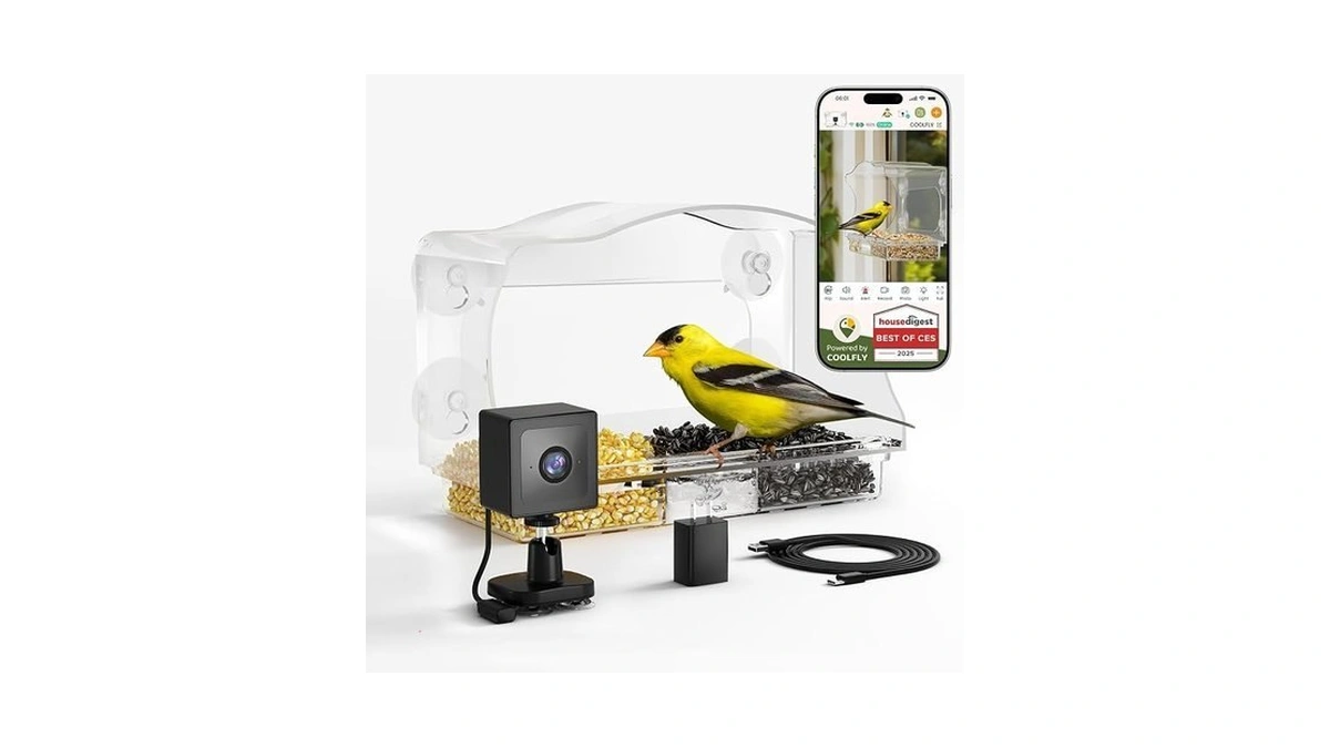 Freeseason Waterproof Smart Window Bird Feeder With Camera & Ai