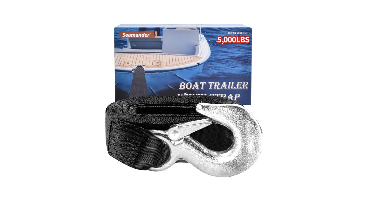 Seamander 5000 Lbs Boat Trailer Winch Strap Heavy Duty 2
